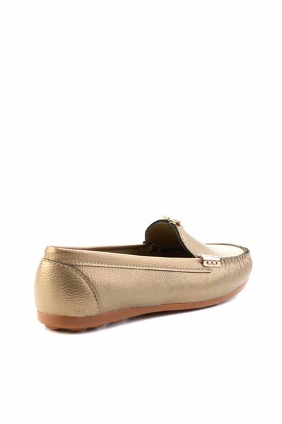 Bambi Altın Kadın Loafer Ayakkabı K01542055509 - 5