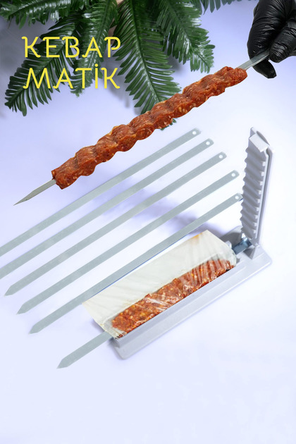 Kebapmatik Adana Urfa Kebap Kalıbı Aparatı Pratik Hızlı Kebap Makinesi Kutusu