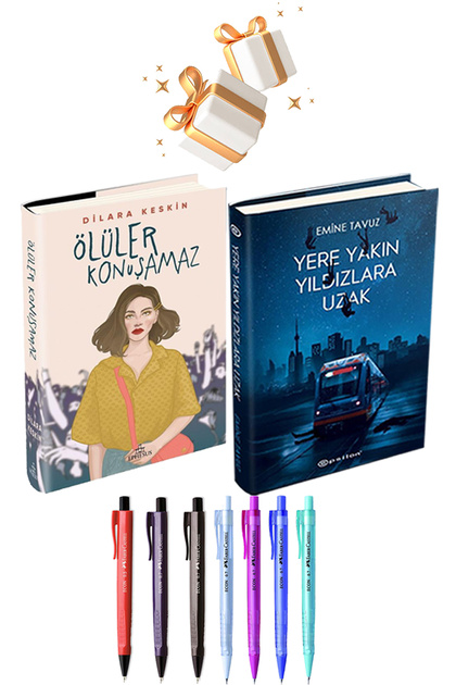 Ephesus Ölüler Konuşamaz ve Yere Yakın Hardcover Notebooks + Faber Pens as a Gift
