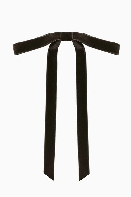 Women's Elegant Velvet Hair Clip Automatic Barrette Hair Accessory Black
