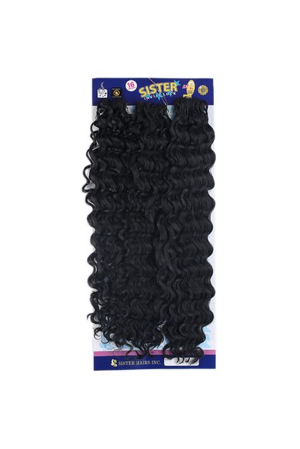Sister Afro Dalgası Saç-Siyah 1
