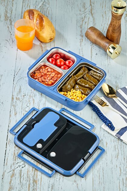 Cooker YK-1392 ÖZEL SERİ LÜX PASLANMAZ ÇELİK 3 HAZNELİ YEMEK KABI