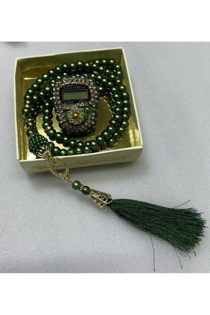 Stone Zikirmatik Pearl Prayer Beads Set