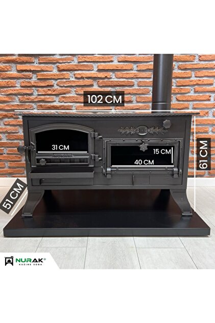 Nurak Kuzine Soba YANDAN FIRINLI KAPADOKYA ŞÖMİNE - Fiyatı, Yorumları