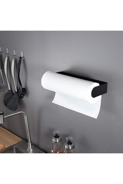 Stainless Steel Roll Paper Towel Holder, Paper Towel Holder, Adhesive Roll Towel Rack