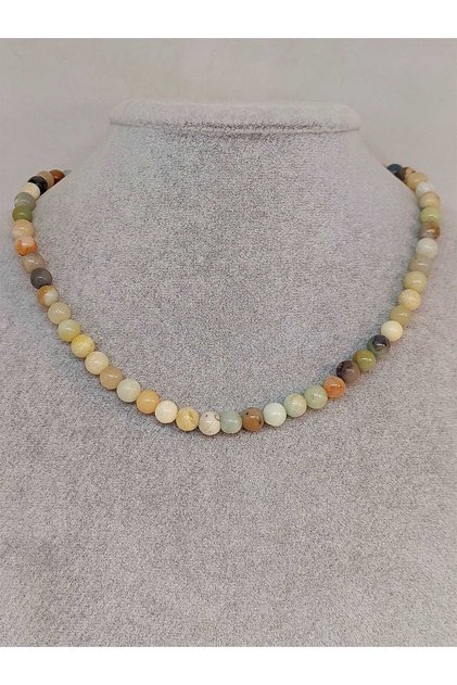 Amazonite Stone Necklace 6mm
