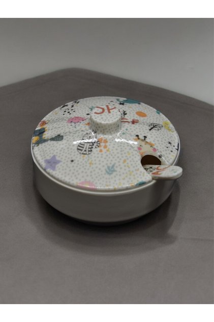 Melamine Food Bowl with Spoon, Food Bowl with Lid
