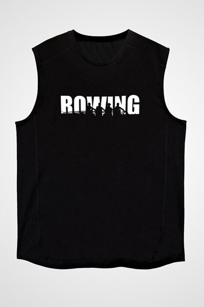 Kürek Black Unisex Sleeveless T-Shirt Cut Sleeve T-Shirt