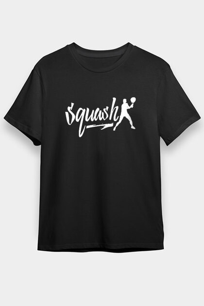 Squash Black Unisex T-Shirt T-Shirt