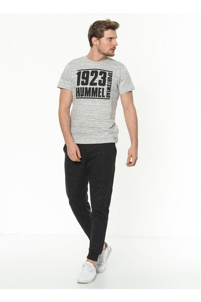 hummel HMLBLAR T-SHIRT S/S GRI MELANJ Erkek T-Shirt 100580920 - 2