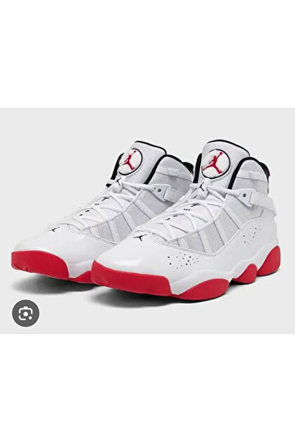 Nike Jordan 6 Rings Erkek Beyaz Basketbol Ayakkabısı 322992-160