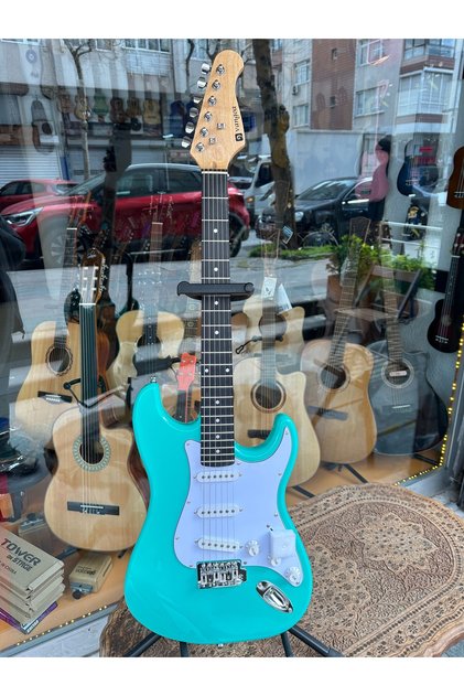 Turkuaz Mavisi Elektro Gitar Vangoa