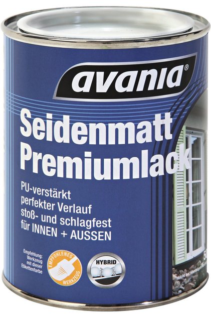 Avania Premium İpek Mat Ahşap Su Bazlı Boya Vernik Vanilya 500 ML