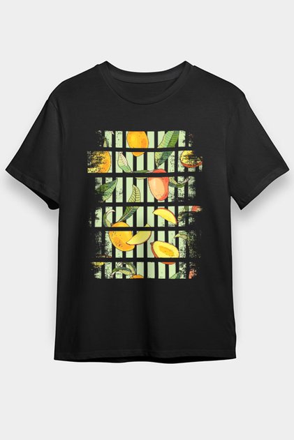 Mango Black Unisex T-Shirt T-Shirt