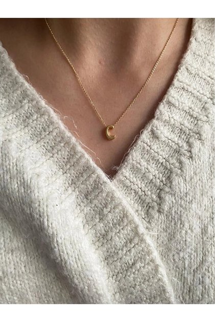 Women's Thin Chain Letter Necklace