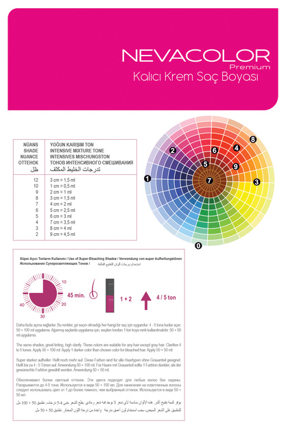Nevacolor Premium 7.07 Gizemli Kahve Kalıcı Krem Saç Boyası 50 ml