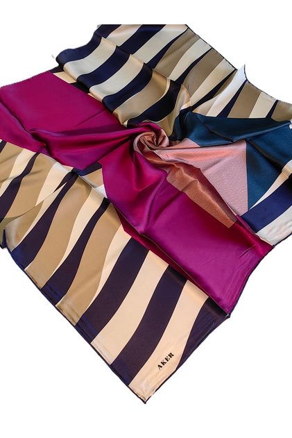 SILK SILK CREPE SATIN SCARF 2024 SUMMER SEASON8809701-321