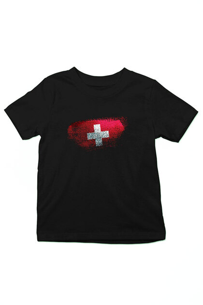 Switzerland - Switzerland Black Unisex Kids T-Shirt T-Shirt