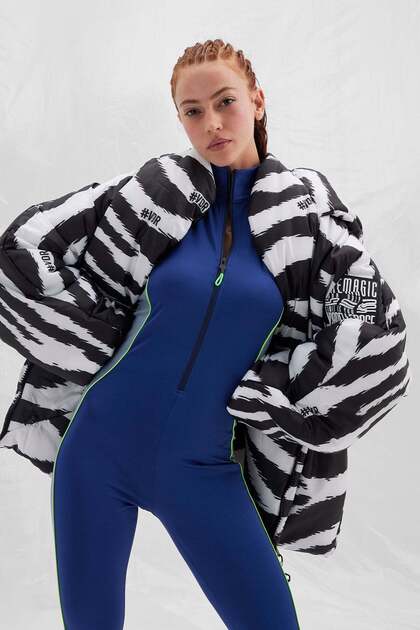 Black White Coat 14486