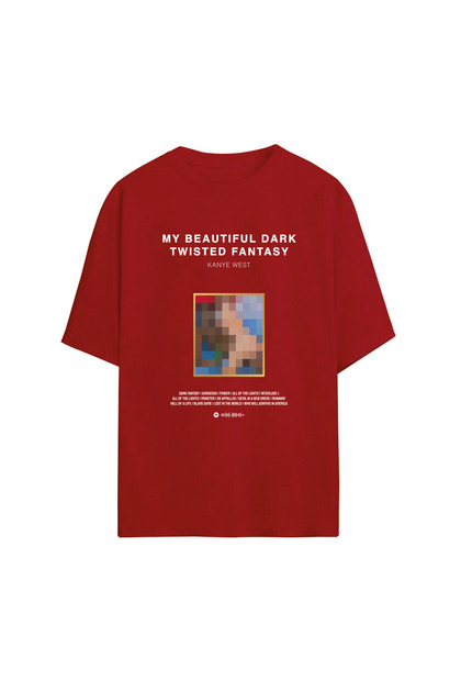 Adrift Kanye West - MBDTF Designed Unisex Oversize T-shirt- Trendyol