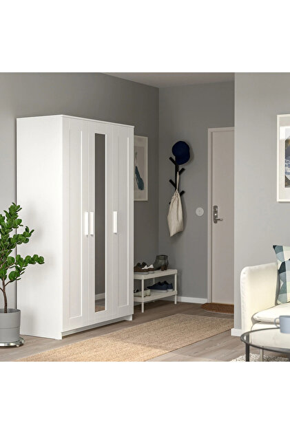 IKEA beyaz 117x190 cm gardırop akdenizshop - Fiyatı, Yorumları