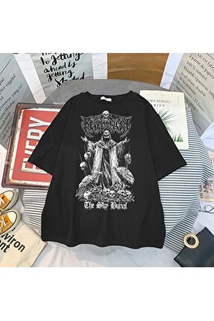 GALASHOP Punk Dark Grunge Gothic Skull T-shirt mod76 - Fiyatı