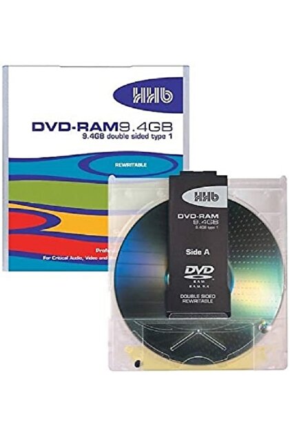 HHB 9.4GB Profesyonel Arşiv Kayıtları İçin Çift Taraflı DVD-RAM