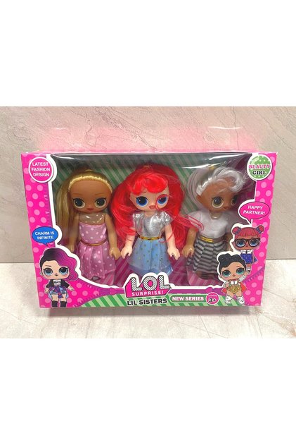 3'LÜ LOL SURPRISE BEBEK SETİ 15 CM