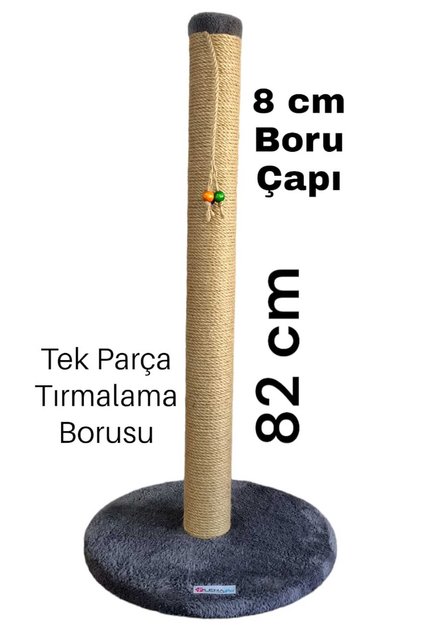 82 cm Long Round Base 8 cm Pipe Diameter Cat Scratching Board
