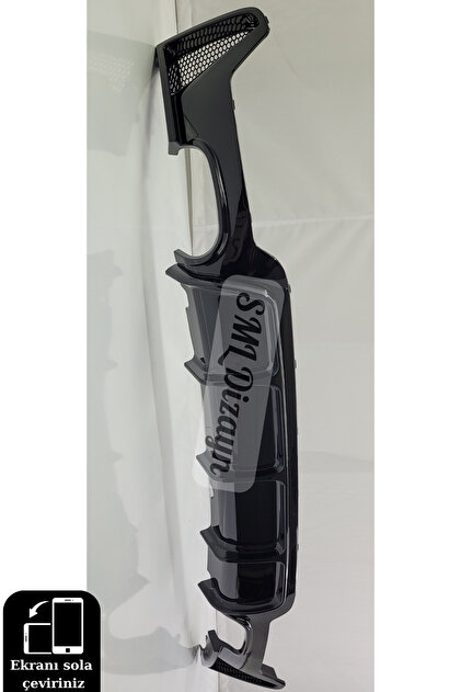 F360③ SML Dizayn BMW F32-F33-F36 M Sport Çift Çıkış Difüzör F32-F33-F36