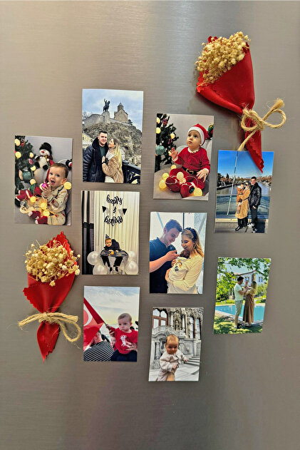 ERPOLAT STORE 6 Adet Resimli Kişiye Özel Buzdolabı Magneti 6x9