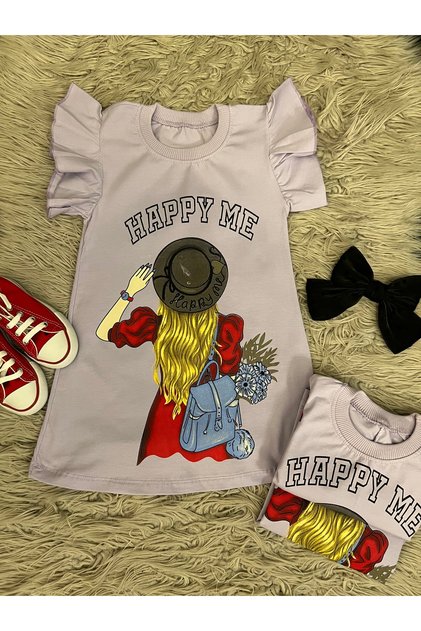 girl summer combed dress with hat