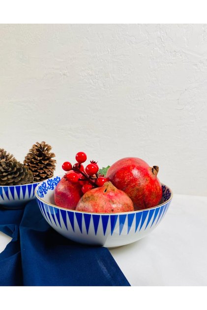 Blue Blanc Büyük Kase Meyve - Salata