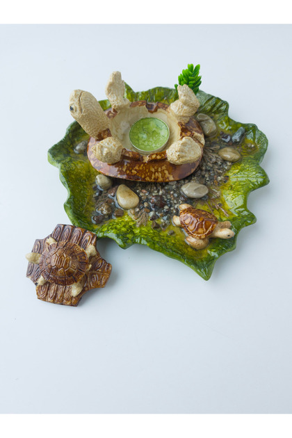 Natura Dekoratif Kirpi Tealight Tabak