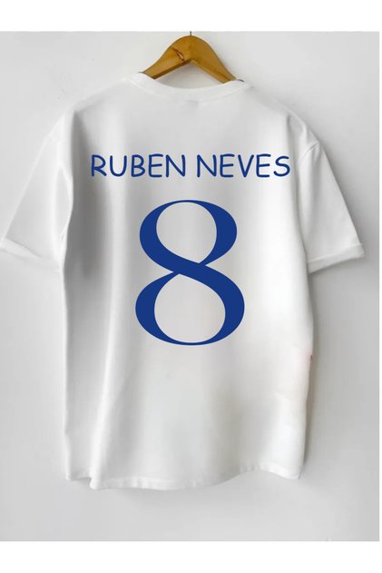 تي شيرت AL HİLAL RSL X RUBEN NEVES 8 بتصميم خاص بتفاصيل خلفية