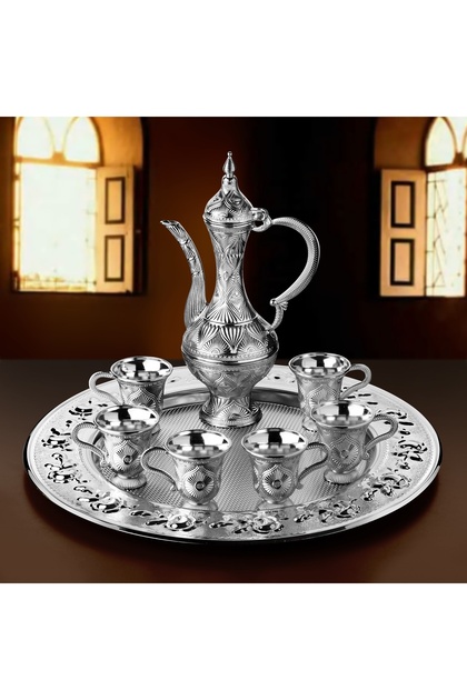Anti-Tarnish Zemzem Set Silver Color - Busem