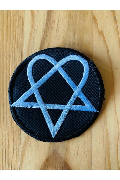 Him Hentagram  Logo Yama Patch Arma (8X8 CM) Dikilebilir