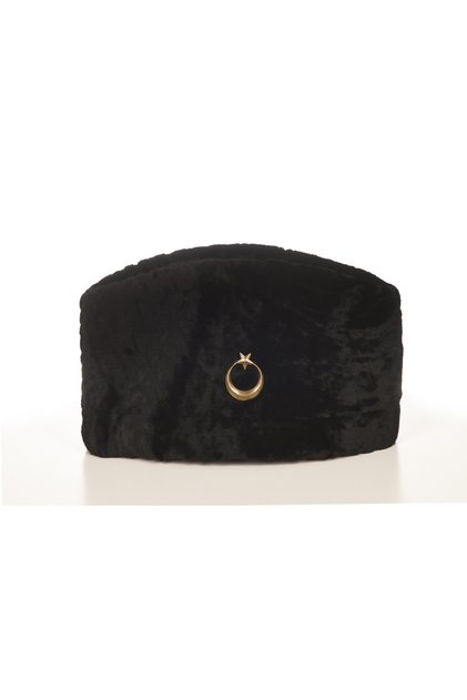 Genuine Leather Atatürk Kuva-i Millionship Hat with Moon and Star