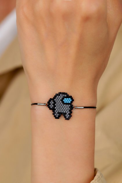 - Miyuki among Us Bracelet - Handmade - Amongus