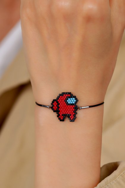 - Miyuki among Us Bracelet - Handmade - Amongus