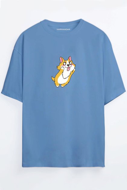 Kawaii Dog Printed Oversize T-shirt