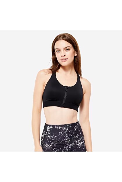 Decathlon Zippered Sports Bra-High Support- Trendyol