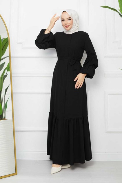 NEW SEASON RABIA FABRIC POUCH STYLISH DESIGN YOUTH FERACE DRESS ABAYA