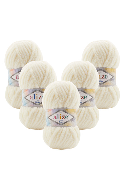 Softy Mega 5-Piece 62 Light Cream Hand Knitting Yarn
