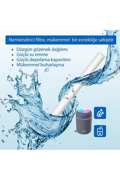 babikamium Hava Nemlendirme Yedek Filtre H2o Difüzör Buhar