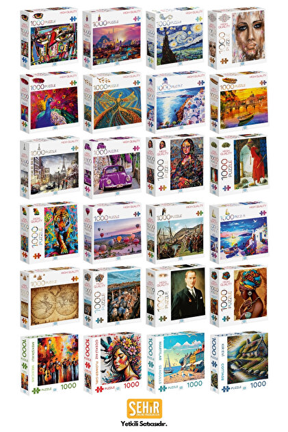 CA Games Mona Lisa 1000 Parça 2,2mm Kalınlık 48x68cm Profesyonel
