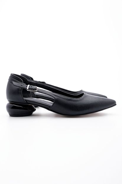 Marjin Kadın Günlük Klasik Topuklu Ayakkabı Evoli siyah - 7