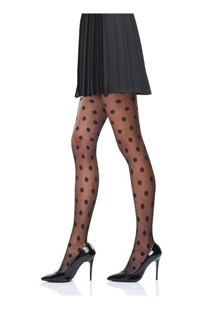 Women's Black Bubble Pantyhose