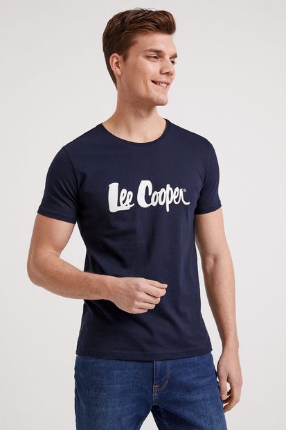 Lee Cooper Erkek Londonlogo O Yaka T-Shirt K. Lacivert 202 LCM 242011 - 2