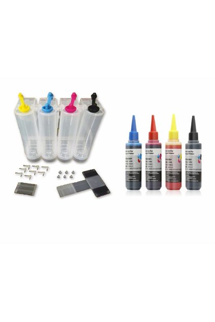 Canon E414 Pg-46 / Cl-56 Bitmeyen Kartuş Tankı + 4 X 100 Ml Mürekkepli